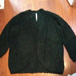 Kensie Textured Black Cardigan